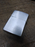 Vtg 1960 Zippo Enamel Paint Brushed Chrome Cigarette Lighter w/Box