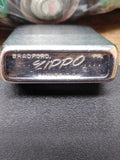 Vtg 1960 Zippo Enamel Paint Brushed Chrome Cigarette Lighter w/Box