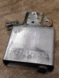 Vtg 1960 Zippo Enamel Paint Brushed Chrome Cigarette Lighter w/Box
