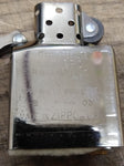 Vtg 2003 Zippo Brushed Gold Plated Brass Cigarette Lighter in Good Shape!