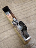Vtg 2003 Zippo Brushed Gold Plated Brass Cigarette Lighter in Good Shape!