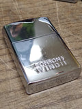 Vtg Ronson Wind II Cigarette Lighter Polished Chrome Nice Shape!