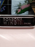 Vtg Ronson Wind II Cigarette Lighter Polished Chrome Nice Shape!