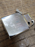 Vtg Ronson Wind II Cigarette Lighter Polished Chrome Nice Shape!