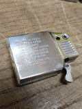 Vtg Ronson Wind II Cigarette Lighter Polished Chrome Nice Shape!