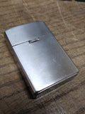 Vtg ROSS LITE Windproof Butane Gas Cigarette Lighter Brushed Chrome Japan Nice!