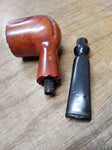 Vtg Dr Grabow Imported Briar 07 Free Hand Half Bent Smoking Tobacco Pipe Nice #1