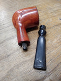 Vtg Dr Grabow Imported Briar 07 Free Hand Half Bent Smoking Tobacco Pipe Nice #1