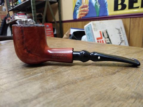 Vtg Dr Grabow Imported Briar 07 Free Hand Half Bent Smoking Tobacco Pipe Nice #1