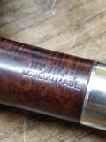 Vtg Irwin's London Made 9436 Billiard Saddle Stem Metal Ring Tobacco Pipe