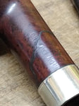 Vtg Irwin's London Made 9436 Billiard Saddle Stem Metal Ring Tobacco Pipe