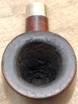 Vtg Irwin's London Made 9436 Billiard Saddle Stem Metal Ring Tobacco Pipe