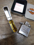 Vtg 2000 Unfired Zippo Harley Davidson Motorcycle Globe Cigarette Lighter in Box