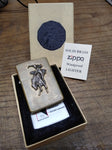 Vtg 1994 ZIPPO Solid Brass Marlboro Country Store Bronco Cigarette Lighter w/Box