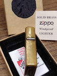 Vtg 1994 ZIPPO Solid Brass Marlboro Country Store Bronco Cigarette Lighter w/Box