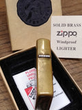 Vtg 1994 ZIPPO Solid Brass Marlboro Country Store Bronco Cigarette Lighter w/Box
