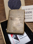 Vtg 1994 ZIPPO Solid Brass Marlboro Country Store Bronco Cigarette Lighter w/Box
