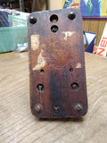 Vtg W.U. Tel. Co Bunnell Tel. & Elec. Co. N.Y. USA Telegraph Sounder Wood Base