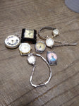 Vtg 8 Pc. Ladies Watch Repair Lot Croton Medana Benrus American Heritage Lunox