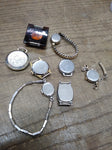 Vtg 8 Pc. Ladies Watch Repair Lot Croton Medana Benrus American Heritage Lunox