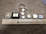Vtg 8 Pc. Ladies Watch Repair Lot Croton Medana Benrus American Heritage Lunox