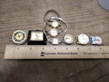 Vtg 8 Pc. Ladies Watch Repair Lot Croton Medana Benrus American Heritage Lunox