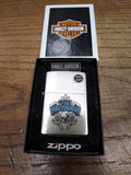 Vtg Sealed 2008 Zippo Harley Davidson Motorcycle Freedom Cigarette Lighter w/Box