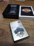 Vtg Sealed 2008 Zippo Harley Davidson Motorcycle Freedom Cigarette Lighter w/Box