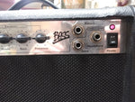 Bassola25 Bass Guitar Amplifier 25 Watts Equalizer Powers Up Looks & Works Good!