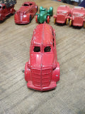 Vtg Manoil #705 Diecast Red Metal Streamline Sedan USA Very Good Condition!