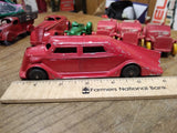 Vtg Manoil #705 Diecast Red Metal Streamline Sedan USA Very Good Condition!