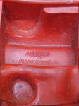 Vtg Auburn Toy Red Silver Rubber Car No 2 Roadster Yellow Wheels 4 Inches USA #2
