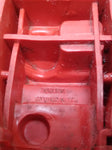 Vtg Auburn Toy Red Silver Rubber Car No 8 Roadster Yellow Wheels 4 Inches USA