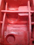 Vtg Auburn Toy Red Silver Rubber Car No 8 Roadster Yellow Wheels 4 Inches USA
