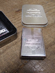 Vtg 2005 ZIPPO Coiled Bar & Shield Cigarette Lighter Original Tin!