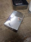 Vtg 2005 ZIPPO Coiled Bar & Shield Cigarette Lighter Original Tin!