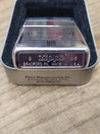 Vtg 2005 ZIPPO Coiled Bar & Shield Cigarette Lighter Original Tin!