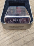 Vtg 2005 ZIPPO Coiled Bar & Shield Cigarette Lighter Original Tin!