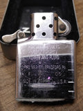 Vtg 2005 ZIPPO Coiled Bar & Shield Cigarette Lighter Original Tin!