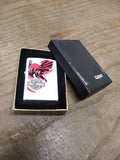 Vtg NOS Sealed 2010 ZIPPO Harley Davidson Matt White Cigarette Lighter w/Box