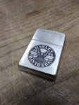 Vtg 2003 ZIPPO Harley Davidson Brushed Chrome Cigarette Lighter