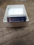 Vtg 2008 ZIPPO Harley Davidson Brushed Chrome Black Flames Cigarette Lighter