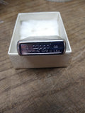 Vtg 2008 ZIPPO Harley Davidson Brushed Chrome Black Flames Cigarette Lighter