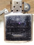 Vtg 2008 ZIPPO Harley Davidson Brushed Chrome Black Flames Cigarette Lighter