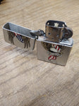 Vtg 2007 ZIPPO Harley Davidson Antique Silver Flag & Eagle Cigarette Lighter