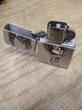 Vtg 2007 ZIPPO Harley Davidson Antique Silver Flag & Eagle Cigarette Lighter