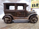 Vtg Antique Arcade AC Williams Ford Model T Sedan Cast Iron Car Artillery Wheel