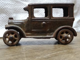Vtg Antique Arcade AC Williams Ford Model T Sedan Cast Iron Car Artillery Wheel