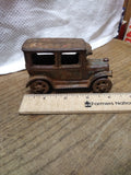 Vtg Antique Arcade AC Williams Ford Model T Sedan Cast Iron Car Artillery Wheel
