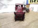 Vtg Antique Arcade AC Williams Mack C Cab Red Cast Iron Stake Truck Steel Wheel